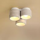 Axyaa Wood Grain Stone Ceiling Light for Home Decoration, LED Light with Wabi Sabi Aesthetic