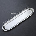 Axyaa Stainless Steel Shrimp Slide Plate: Japanese-style Sushi Tray, Hot Pot Dinner Plate