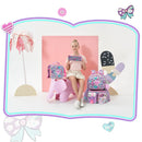 Axyaa Girls Hard Shell School Backpack Set with Lunch Bag & Pencil Case