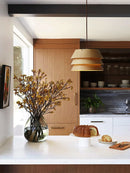 Axyaa Solid Wood Pendant Lights - Minimalist Design for Home Kitchen, Dining Room, Restaurant