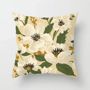 Axyaa Floral Flower Print Sofa Cushion Cover - Simple Pillow Cover