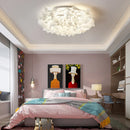 Axyaa Petals LED Ceiling Lamp - Romantic Nordic Italian Design for Modern Bedroom