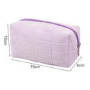 Axyaa Portable Cosmetic Bag: Large Capacity, Zipper Closure, Ideal for Travel & Students