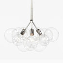 Axyaa Nordic Glass Chandelier Pendant Lights in Black, White, Coffee - 9/12/18 Glass Hanging Luminaria