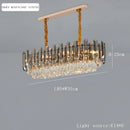 Axyaa Modern Crystal Ceiling Chandelier LED Elegant Lighting for Living Room Bedroom
