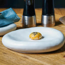 Axyaa Matte Stone Plate Tableware for French Western Food, Steak & Fruit Salad