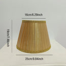 Axyaa European Retro Fabric Lampshade with Bead Tassel Accents