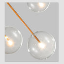 Axya Glass Chandelier: Nordic Modern LED Spherical Pendant Lamp for Bedroom, Restaurant & Living Room