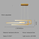 Axyaa Modern Metal LED Pendant Lights Gold/Black Chandeliers for Home and Office