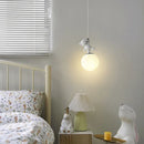 Axyaa Small Bear Chandeliers: Modern, Romantic Baby Room Lighting for Boy/Girl Bedroom