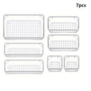 Axyaa Transparent Drawer Storage Box: Kitchen Tableware Cosmetics Organizer