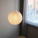 Axyaa Nordic Rice Paper LED Pendant Light - Minimalist E27 Hanging Lamp