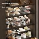 Axyaa Double-layer Adjustable Shoe Slots Cabinet for Closet Organization
