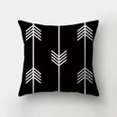 Yellow Black Geometric Cushion Cover - Wave Line Design by Axyaa