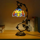 Axyaa Tiffany Table Lamp - Elegant Retro Stained Glass Desk Lamp for Home and Hotel