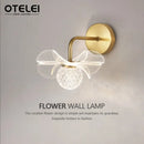 Axyaa Modern Luxury Flower Shaped LED Wall Lamp for Bedroom Living Room Dining Room