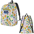 Axyaa Pokemoned Backpack - School Student Bookbag for Men and Women