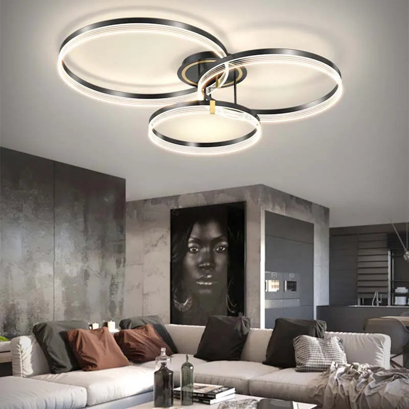 Axya LED Ceiling Chandelier Modern Luxury Acrylic Light Fixture for Home Decor