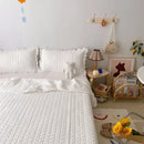 Axyaa Korean Ruffles Princess Quilt Set | High Quality Soft Skin-friendly Summer Comforter