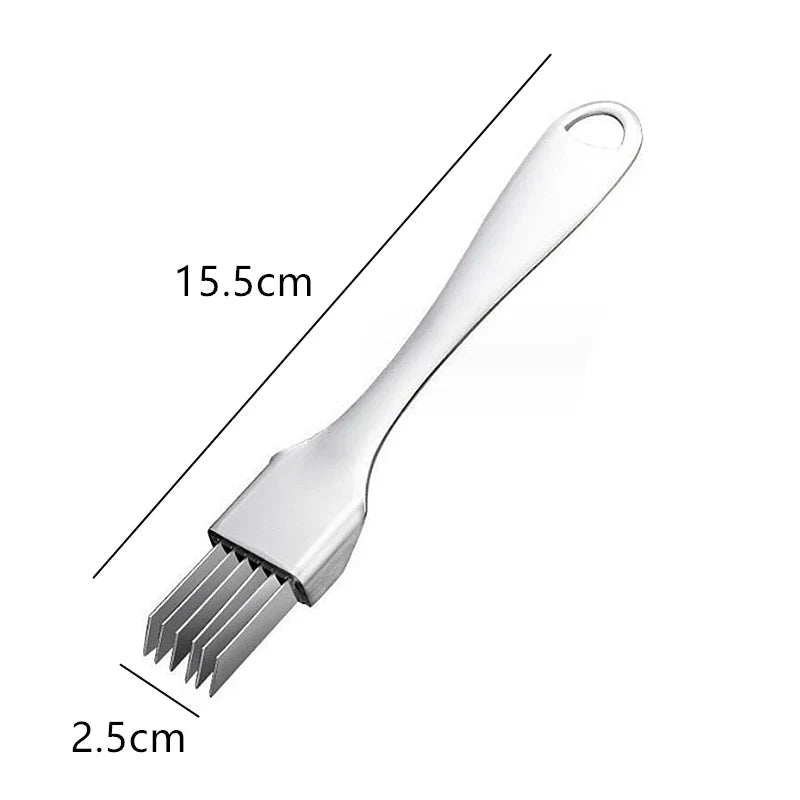 Axyaa Stainless Steel Garlic Scallions Chopper & Slicer Grater Knife Kitchen Tool