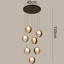 Axyaa LED Pendant Light for Modern Home Decor and Staircase Chandeliers
