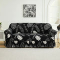 Axyaa Flower Printed Elastic Sofa Cover - Furniture Protector for Living Room