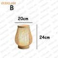 Axyaa Zen Bamboo Art Bedside Lamp for Bedroom and Living Room Zen Decor