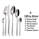 Axyaa 21-Piece Stainless Steel Cutlery Set - Mirror Finish Elegant Tableware