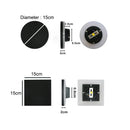 Axyaa Modern Round LED Wall Lamp Outdoor Waterproof Wall Sconce AC90-260V