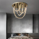 Axyaa Crystal LED Ceiling Light: Modern Designer Luxury Ceiling Lamp for Home Decoration