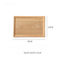 Axyaa Wooden Storage Tray Rectangular for Home, Fruit, Cake, Dessert, Coffee