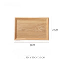 Axyaa Wooden Storage Tray Rectangular for Home, Fruit, Cake, Dessert, Coffee