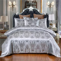 Axyaa Luxury Jacquard Bedding Set King Queen European American Satin 220x240