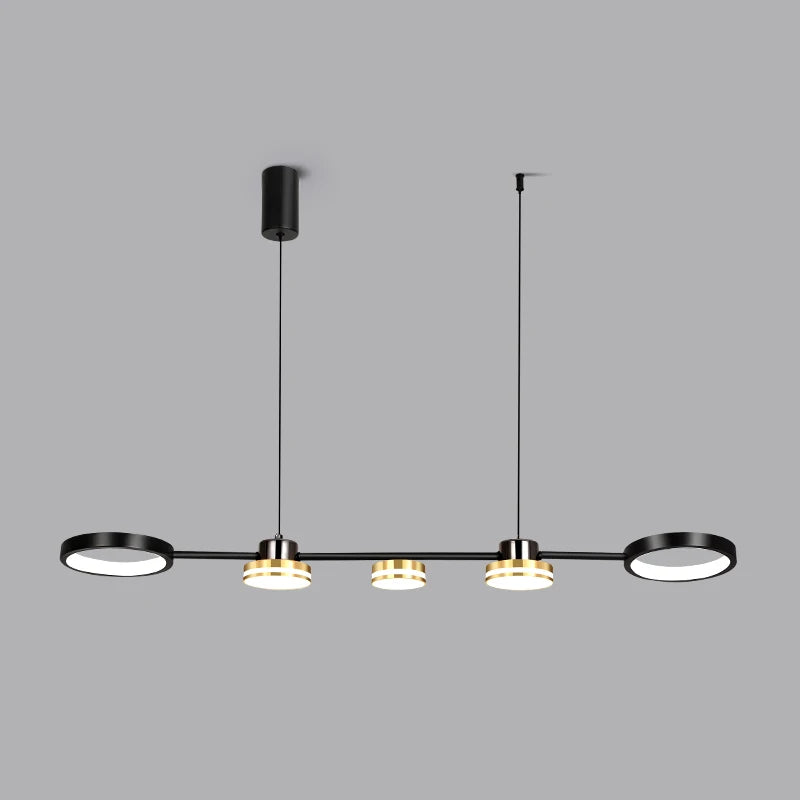Axyaa Modern LED Linear Chandelier for Kitchen Island, Dining, Living Room & Office