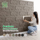 Axyaa 3D Stereo Rock Brick Wall Stickers | Self-Adhesive Slate Tiles | Indoor/Outdoor Décor