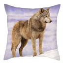 Axyaa Wildlife Wolf Decorative Pillow Sleeve for Home and Office Décor