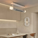 Axyaa Bladeless Ceiling Fan Lamp with LED Remote Control - Modern Acrylic Indoor Lighting for Home Decor