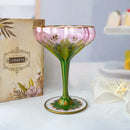 Axyaa Handmade Vintage Champagne Glass Ice Cream Bowl Austrian Red Wine Glass