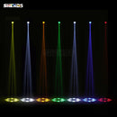 Axyaa Mini 7R 230W Beam Moving Head Light: Frost Rainbow Effect, Flight Case - DJ Stage Disco