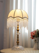 Axyaa Gold Lustre Table Lamp for Bedroom Decor Princess/Kids Room Loft