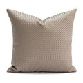 Woven Leather Cushion Cover - Brown Headboard Pillowcase by Axyaa