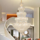 Axyaa Luxury Crystal Chandelier: Elegant European Style Main Dining Room Lighting