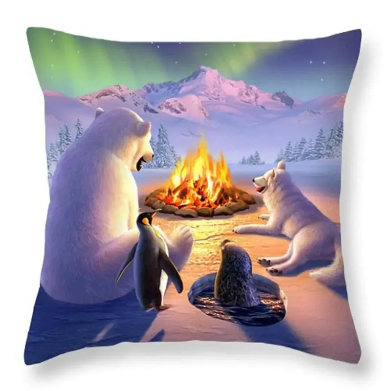 Ocean Animal Cushion Cover by Axyaa: Soft, Fashionable Home Decor Pillowcase 45*45cm