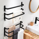 Axyaa Wall-mounted Triple-layer Towel Holder for Bathroom Storage