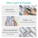 Axyaa 3D Brick Wall Stickers: 10Pcs Peel and Stick Adhesive Tiles, Waterproof Kitchen Decor