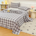 Axyaa Cotton Thickened Old Coarse Cloth Bed Sheet Set - Single Piece