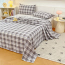Axyaa Cotton Thickened Old Coarse Cloth Bed Sheet Set - Single Piece