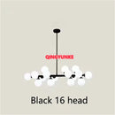 Axyaa Glass Ball LED Chandelier for Living Room Kitchen Island Decoration