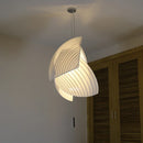 Axyaa Modern Fabric Shell Pendant Chandelier for Living Room Bedroom Restaurant Art