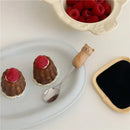 Axyaa Kids Bear Cat Cutlery Set: Stainless Steel Spoon & Fork Utensils Gift